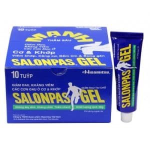 ГЕЛЬ (SALONPAS GEL - САЛОНПАС) - ВЬЕТНАМСКАЯ ОБЕЗБОЛИВАЮЩАЯ МАЗЬ - ГЕЛЬ - 1 КОРОБКА - 10 ШТУК. ВЬЕТНАМ.