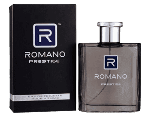 МУЖСКАЯ ТУАЛЕТНАЯ ВОДА - ROMANO EAU DE TOILETTE PRESTIGE - 100 ML. ФРАНЦИЯ - МАЛАЙЗИЯ.