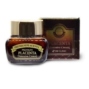 КРЕМ С ПЛАЦЕНТОЙ ДЛЯ ЛИЦА – (3W CLINIC PREMIUM PLACENTA INTENSIVE CREAM) - 50 ML. КОРЕЯ.