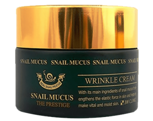 КРЕМ АНТИВОЗРАСТНОЙ ДЛЯ ЛИЦА С СЕКРЕТОМ УЛИТКИ – (3W CLINIC SNAIL MUCUS WRINKLE CREAM) - 50 ГР. КОРЕЯ