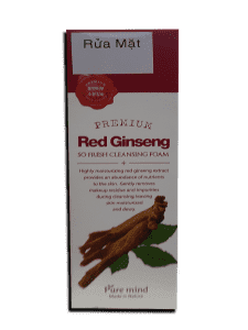 ПЕНКА ДЛЯ ОЧИЩЕНИЯ ЛИЦА С КРАСНЫМ ЖЕНЬШЕНЕМ – (RED GINSENG). КОРЕЯ