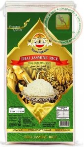 Рис жасминовый тайский (Jasmine Rice), Элитный Высший Сорт, ароматный, длиннозерный - 10 кг. Пр-во Таиланд.