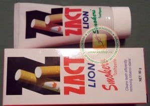 ЗУБНАЯ ПАСТА ЯПОНСКОЙ КОМПАНИИ LION (ZACT SMOKERS) - ДЛЯ КУРИЛЬЩИКОВ И КОФЕМАНОВ - 90 ML. ЯПОНИЯ.