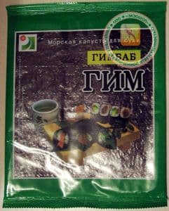 Морская капуста гимбаб - 20 гр. Пр-во Корея.